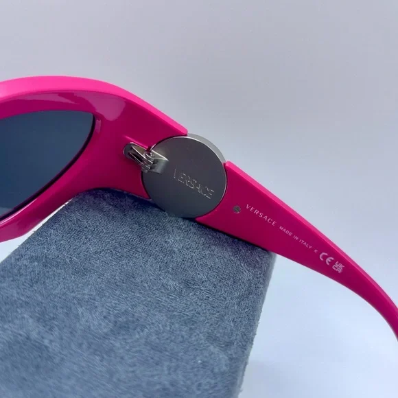 AUTHENTIC Versace Cat Eye Bold Pink 60mm Sunglasses! NEW!!! ☀️🕶️💖 - Picture 4 of 11
